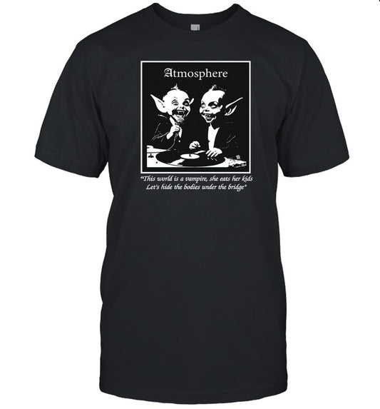 Speaker Face Atmosphere Vamp Black T Shirt