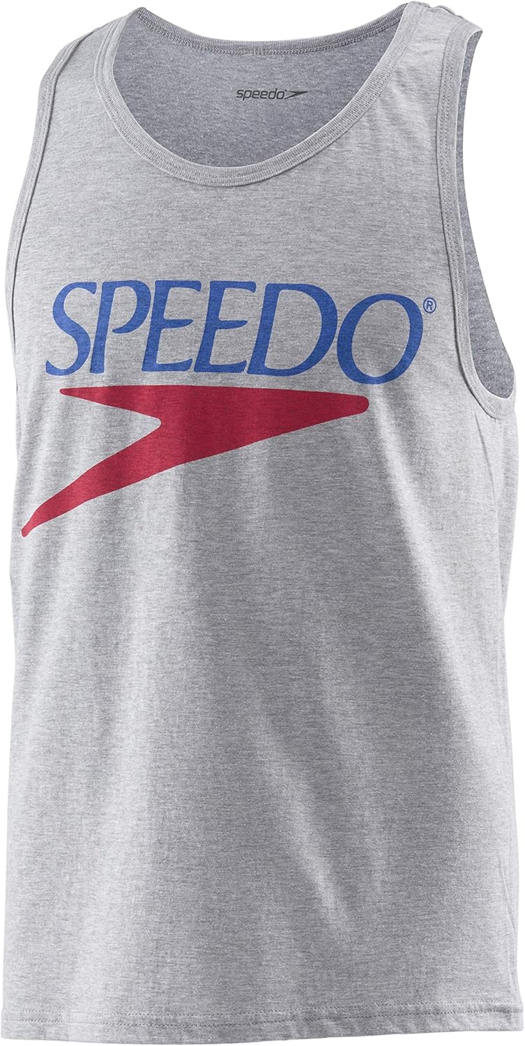 Speedo Unisex-Adult Tank Top Sleeveless Vintage Crew Neck