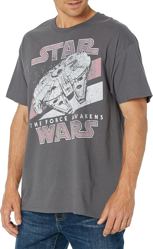 Star Wars Men's The Force Awakens Millennium Falcon Vintage