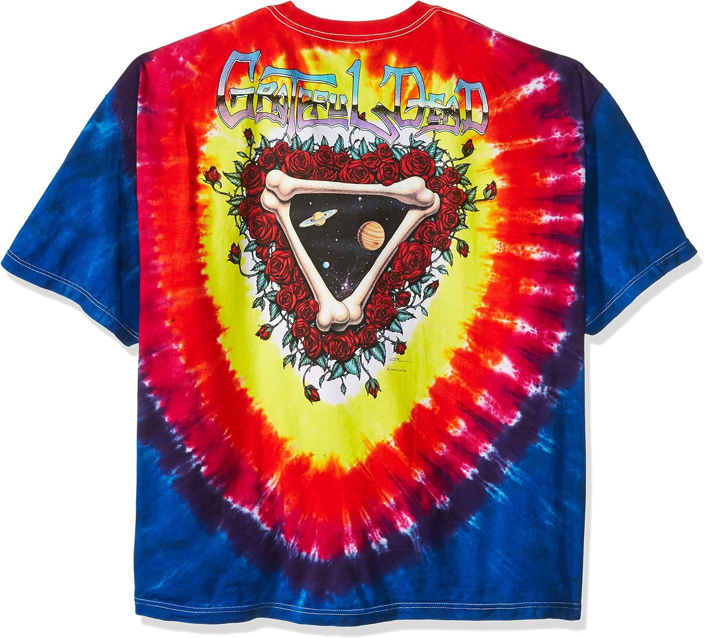 Liquid Blue Men's Grateful Dead Space Your Face Short Sleeve