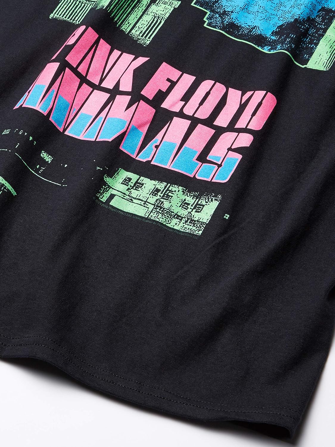 Liquid Blue Unisex-Adult Standard Pink Floyd Animals Blacklight Vintage Print