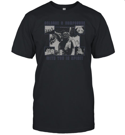 Balance And Composure Angel Black T-Shirt