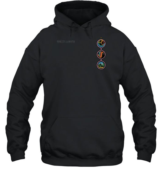 Pretty Lights Check Your Vector Black Unisex Hoodie