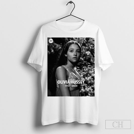 Abc Rest In Peace Actor Olivia Hussey 1951 2024 Romeo Juliet T Shirt Sweatshirt Cutom Poster Coffee Mugs Ornaments