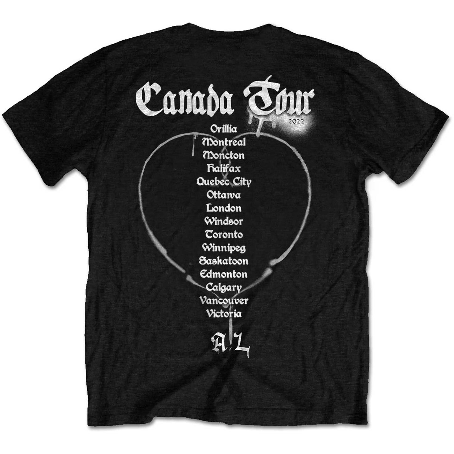 Avril Lavigne | Official T-Shirt | Love Sux Back Print
