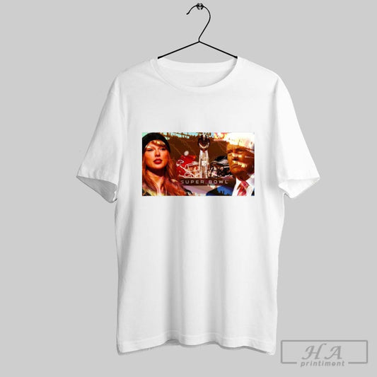 Awesome Taylor Swift And Donald Trump Super Bowl Lix Philadelphia Eagles T Shirt