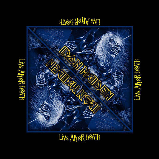 Iron Maiden Unisex Bandana: Live After Death