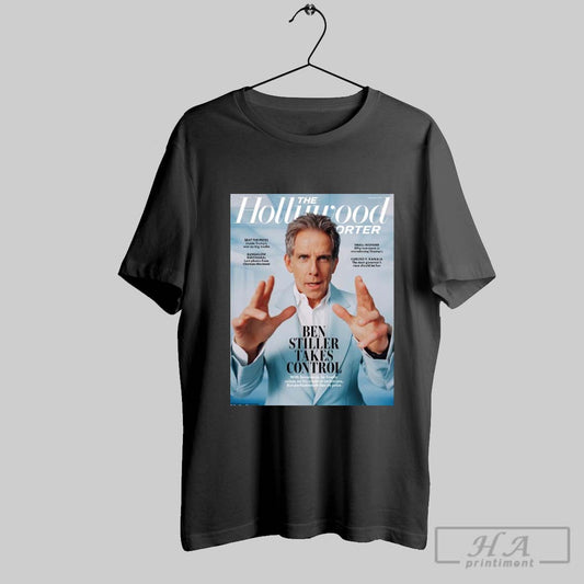 Ben Stiller Takes Control The Hollywood Reporter Beat The Press Inside Trumps War Feb 5 2025 Poster T Shirt