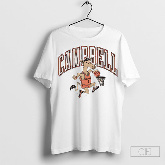 Campbell Fighting Camels Basketball Mascot Retro Vintage Shirt