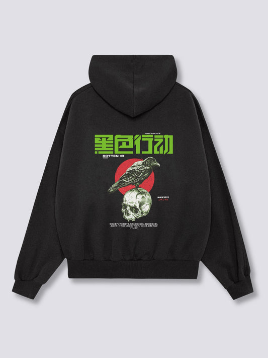 Dark Crow Back Hoodie