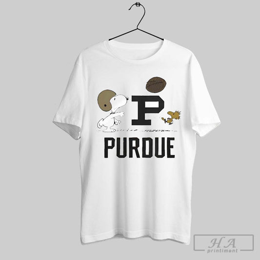 Designs Peanuts X Purdue Vintage Football Unisex T Shirt