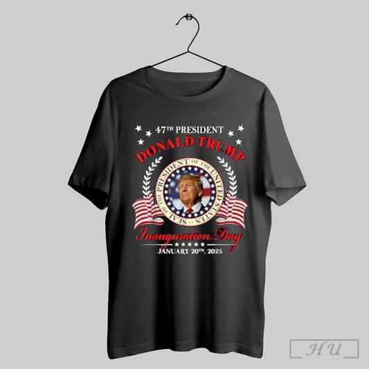 Donald Trump Inauguration Day 2025 Usa 47th President 45 47 T Shirt