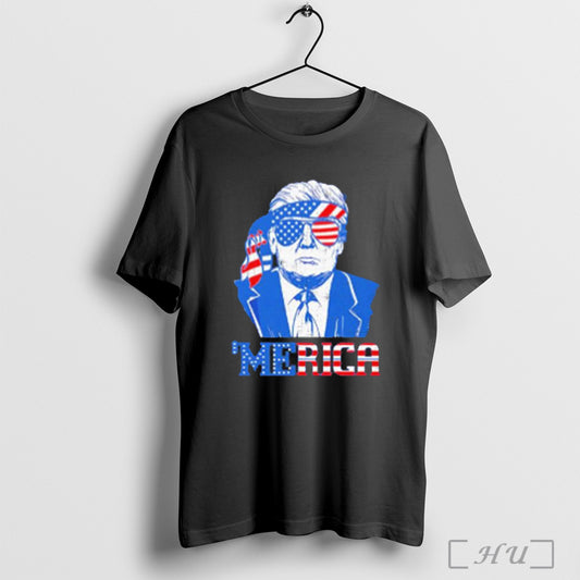 Donald Trump Merica Trump Sunglass Us Flag 4th Of July T Shirt Sweatshirt