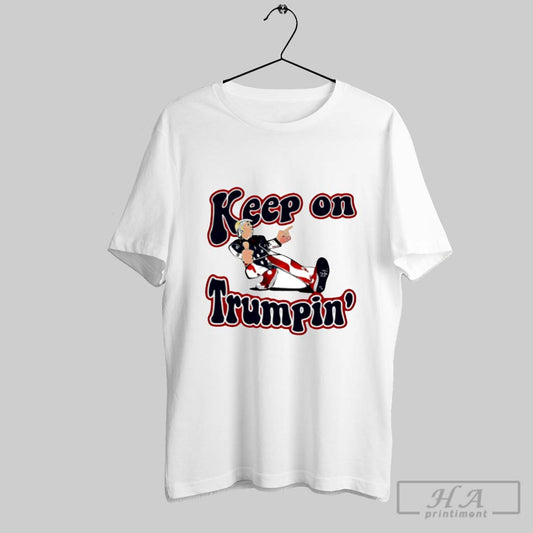 Funny Keep On Trumpin America Flag Shirt