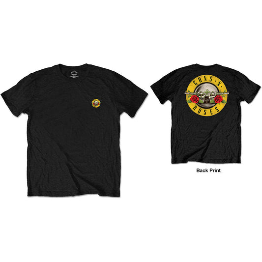 Guns N' Roses | Official Band T-Shirt | Classic Logo (Back Print)