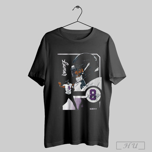 Lamar Jackson Baltimore Ravens Football Collage Frame Nfl Signature Graphic T Shirt Sweatshirt Hoodies Poster