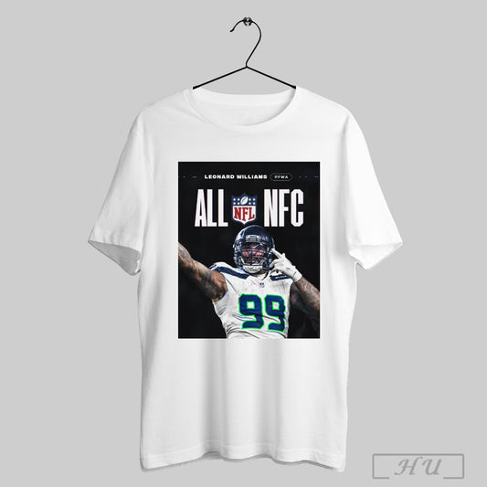 Leonard Williams Seattle Seahawks Pfwa All Nfl Nfc 2025 Poster T Shirt Sweatshirt Hoodies Poster