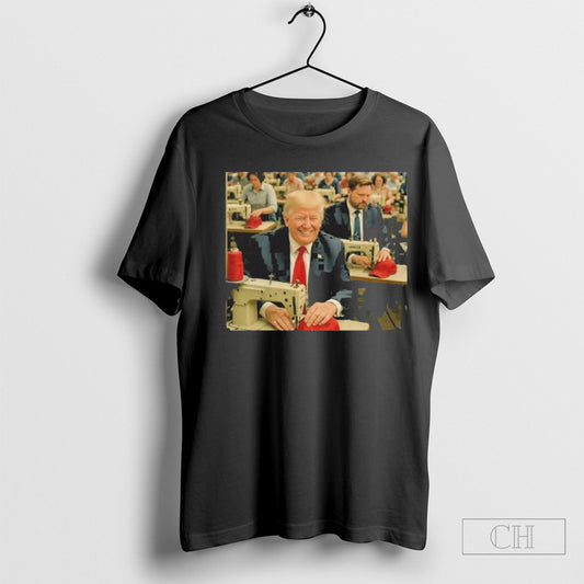 Made In America Meme Donald Trump Jd Vance Factory Workers Tee Shirt Sweatshirt