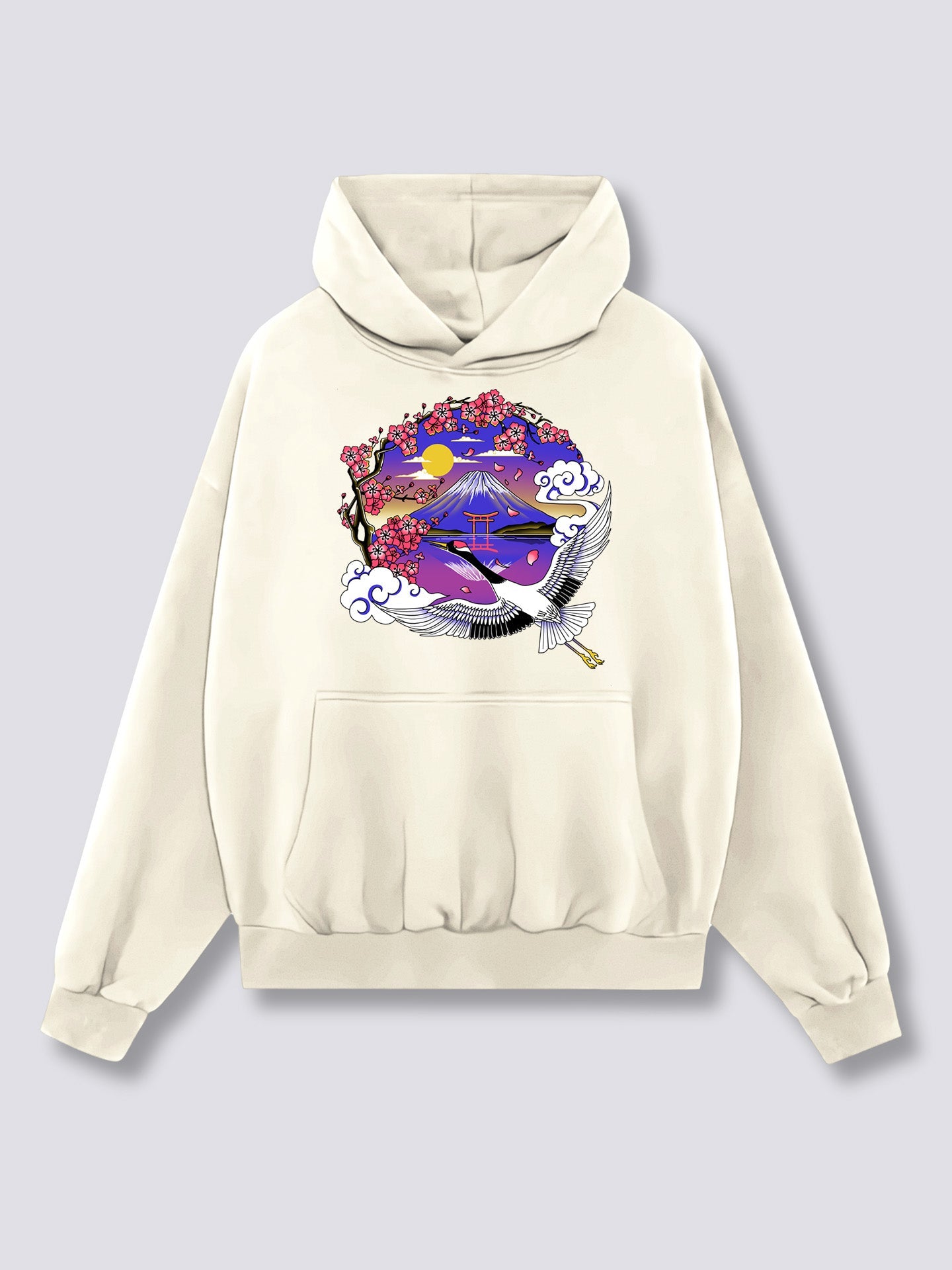 Mount Fuji Crane Hoodie