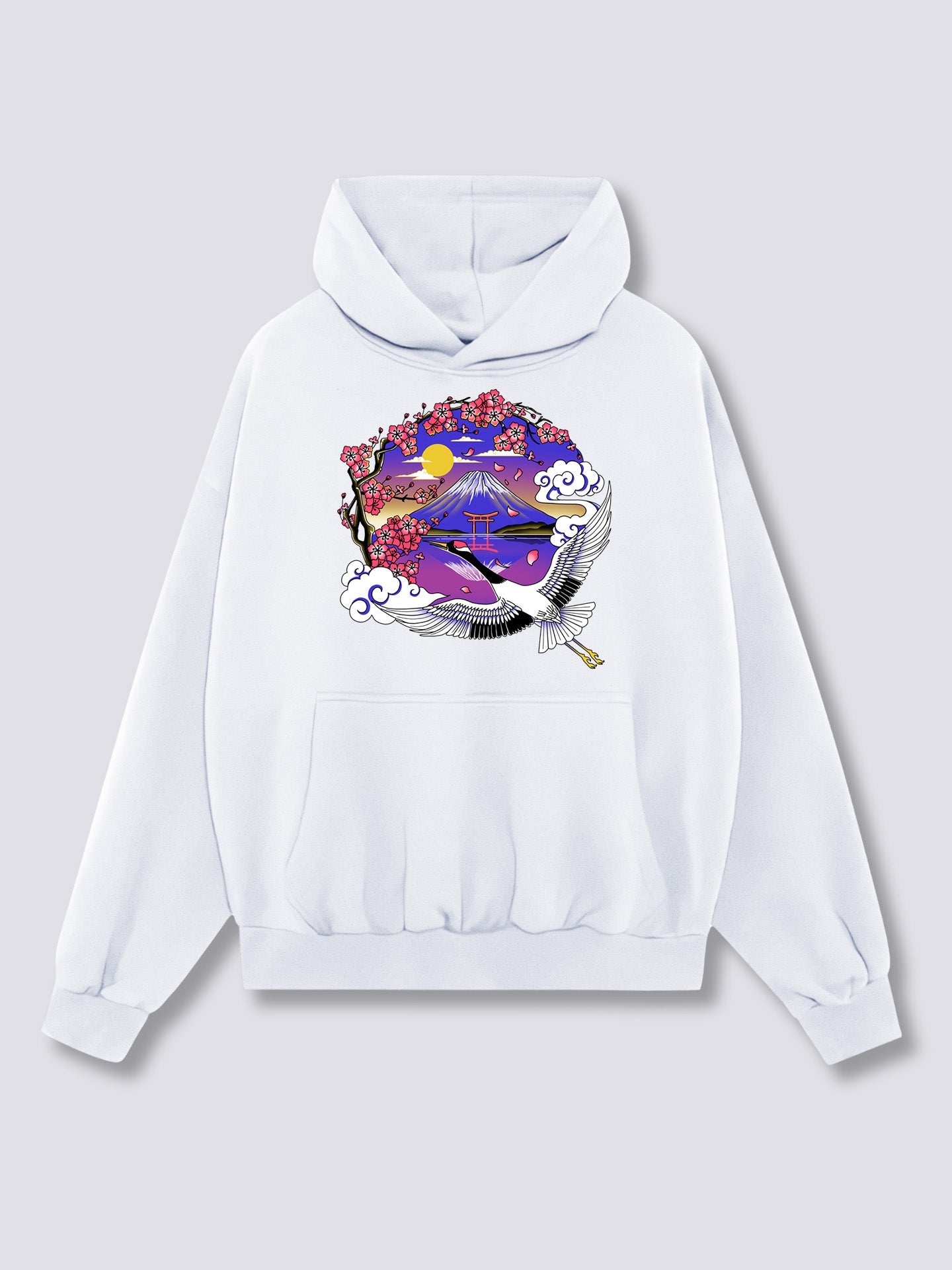Mount Fuji Crane Hoodie