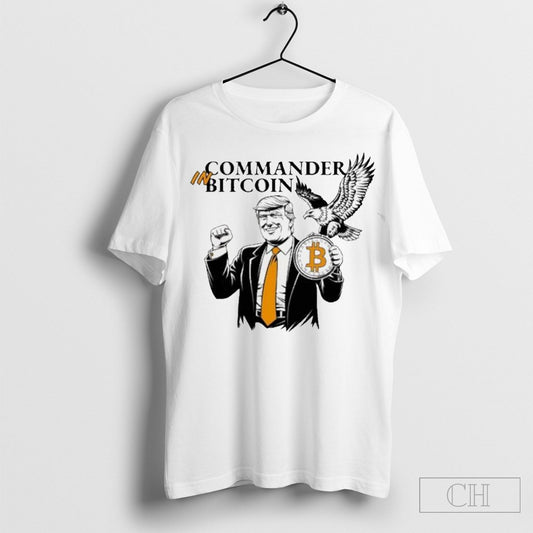 Official Commander In Bitcoin President Donald Trump Cutom Poster Coffee Mugs Ornaments
