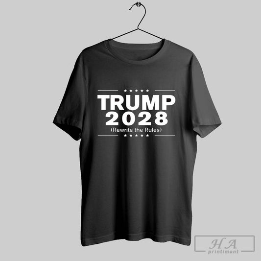 Official Donald Trump 2028 Rewrite The Rules T Shirt