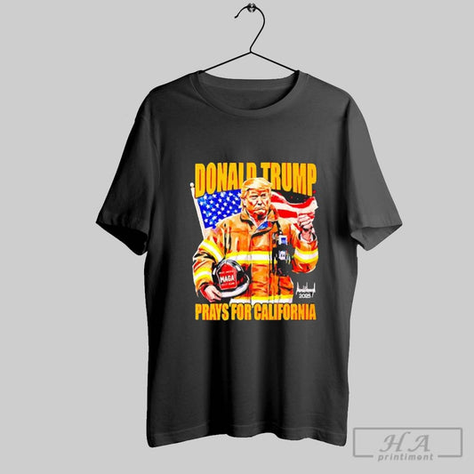 Official Donald Trump Firefighter Prayer For California Shirt