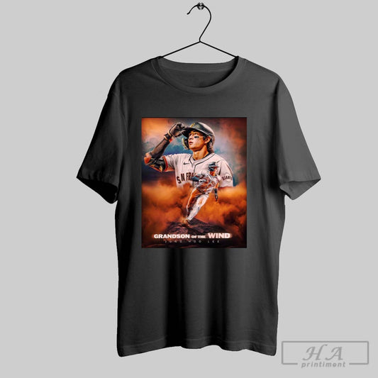 Official Grandson Of The Wind Jung Hoo Lee San Francisco Giants Baseball Poster T Shirt