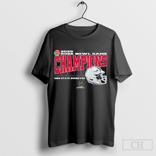 Official Ohio State Buckeyes 2025 Rose Bowl Game Champions College Football Playoff Quarterfinal Vintage Style With Helmet Shirt Cutom Poster Coffee Mugs Ornaments