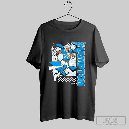 Official Omarion Hampton 90s Style North Carolina Tar Heels T Shirt