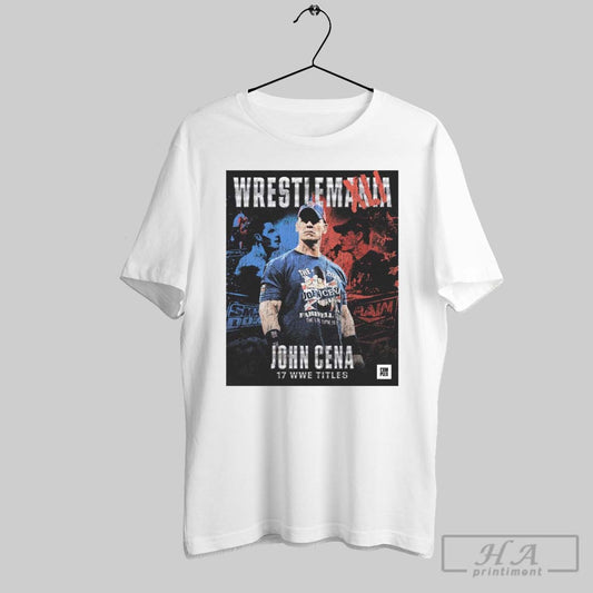 Official Poster John Cena Wins 17th Wwe World Title At Wrestlemania 41 Vintage T Shirt