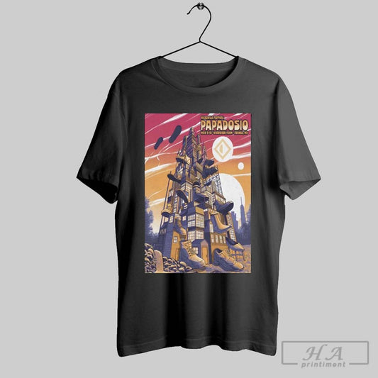 Official Poster Papadosio Tour May 9 10 2025 Papadosio Family Presents Kicksville Avenue Md T Shirt