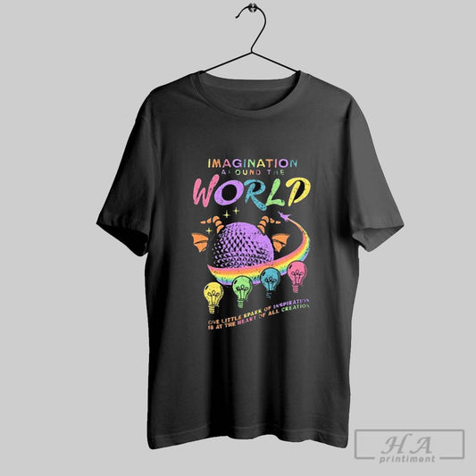 Official The Lost Bros Imagination Around The World One Little Spark Of Inspiration Retro Vintage T Shirt
