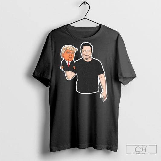Official The President And His Puppet Donald Trump And Elon Musk T Shirt Sweatshirt