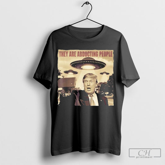 Official Trump Selfie Ufo Alien Abduction Trump Alien Ufo Abduction Shirt