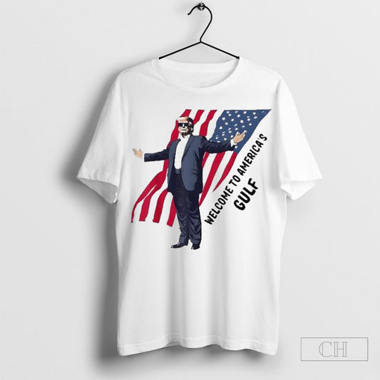 Official Welcome To Americas Gulf Trump Mexico America T Shirt