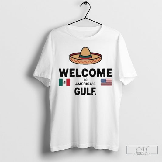 Official Welcome To Americas Gulf Mexican American Unny Trump Kids Shirts