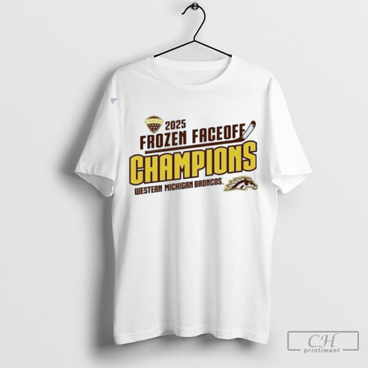 Official Western Michigan University Mens Hockey 2025 Nchc Tournament Champions Shirt