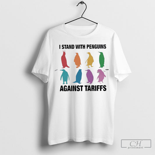 Officialanti Trump I Stand With Penguins Against Tariffs Tee Shirt Sweatshirt