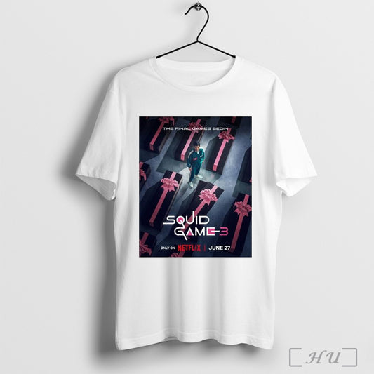 Officials The Final Games Begin Squid Game 3 Only On Netflix Released On June 27 2025 T Shirt Sweatshirt