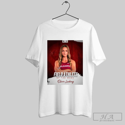 Oklahoma Track Field Field Athlete Of The Week Olivia Lueking Sec Weekly Awards Poster T Shirt