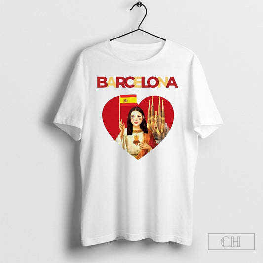 Olivia Rodrigo Barcelona And Heart Shirt