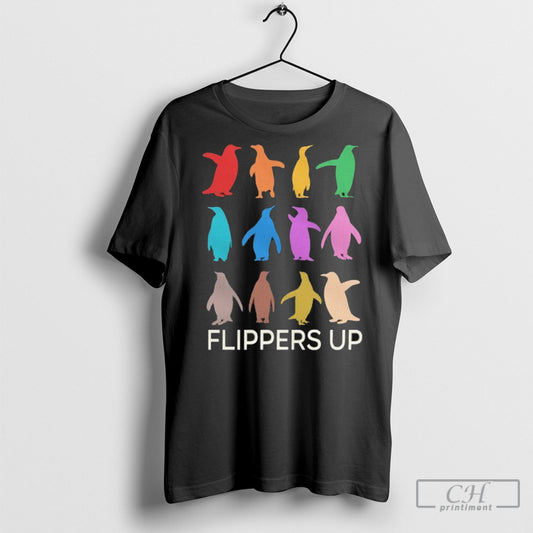 Penguins Against Trump Flippers Up Tee Shirt Sweatshirt