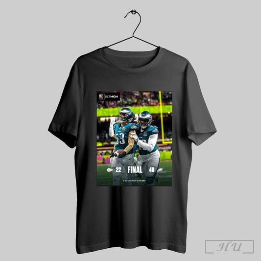 Philadelphia Eagles Win 40 22 Kc Chiefs Final Super Bowl Champs Merch T Shirt Sweatshirt