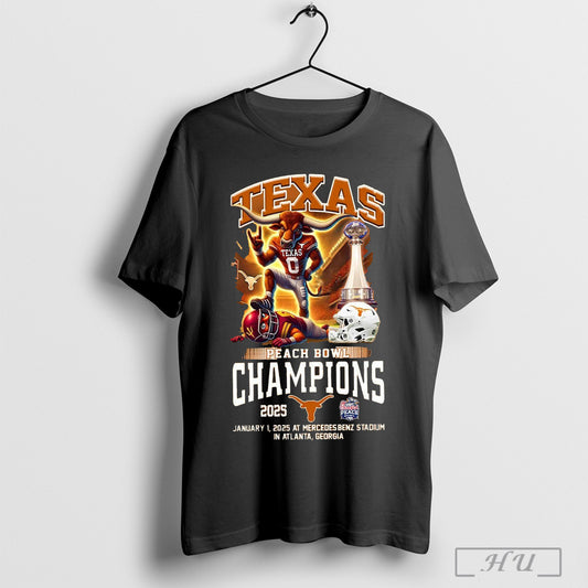 Texas Peach Bowl Champions 2025 New Edition For Fans Limited T Shirt