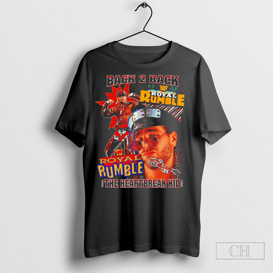 The Heartbreak Kid Royal Rumble Back 2 Back Wwf Vintage Shirt