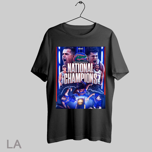 Top Florida Gators Mens College Basketball National Champions Fox College Hoops 2025 Poster T Shirt Sweatshirt Hoodie Shirt