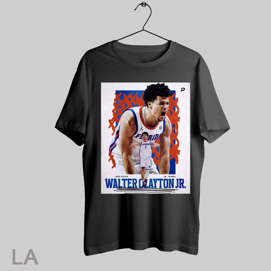 Top Florida Gators Most Clutch Sr Walter Clayton Jr Mens Cbb Championship Poster T Shirt Sweatshirt Hoodie Shirt