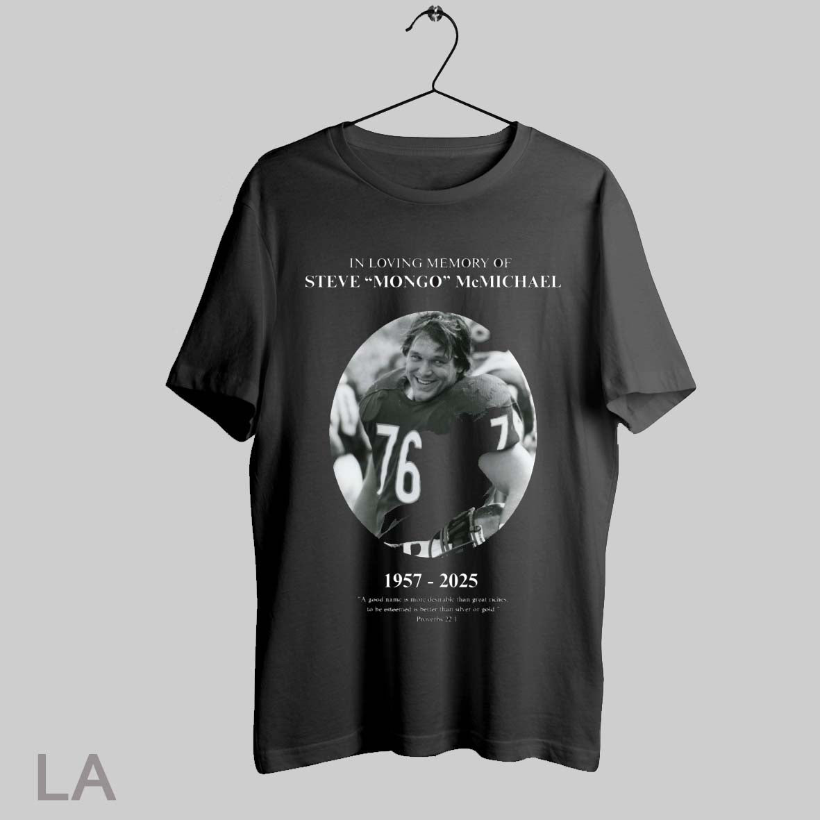 Top In Loving Memory Of Steve Mcmichael Mongo 1957 2025 A Good Name Is More Desirable Than Great Riches T Shirt Sweatshirt Hoodie Shirt