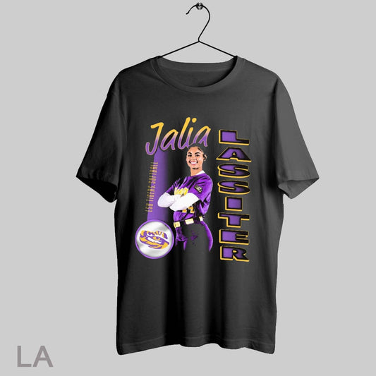 Top Jalia Lassiter Lsu Tigers Softball Ncaa Division I Retro Graphic T Shirt Sweatshirt Hoodie Shirt
